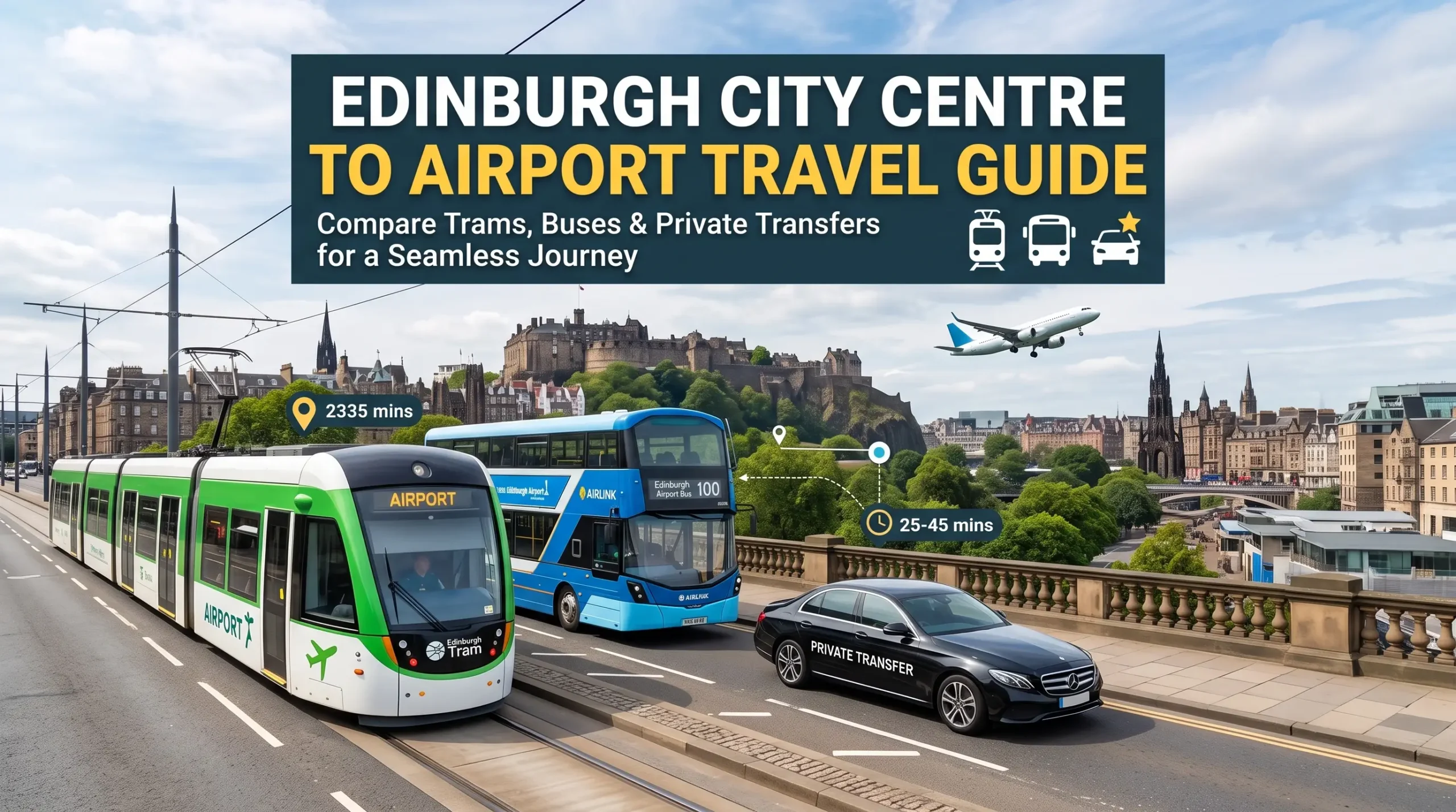 Edinburgh City Centre to Airport Travel Guide